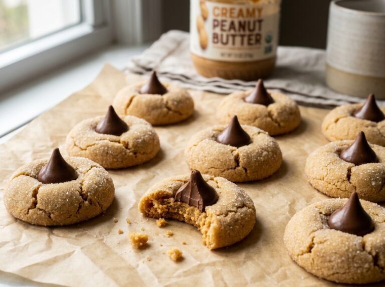 Peanut Butter Blossoms with Perfectly Melted Chocolate Centers
