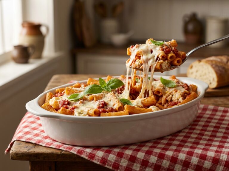Creamy Baked Ziti with Ricotta and Fresh Herbs